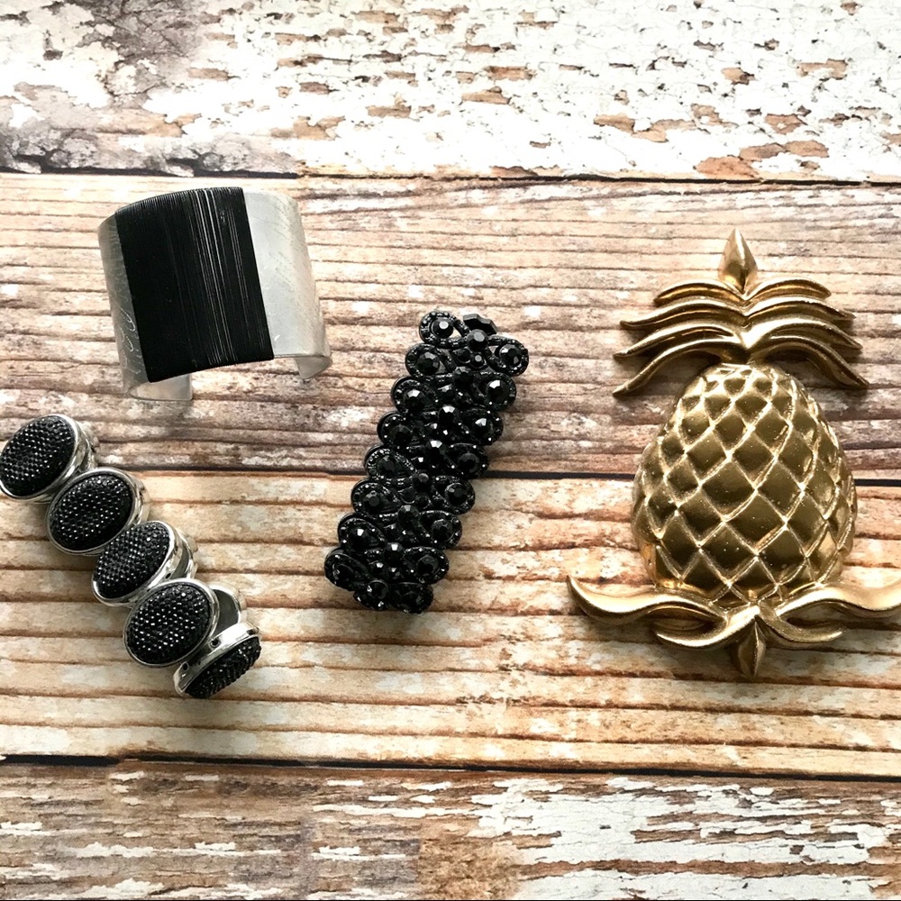 Multiple Black Bracelets - image 1